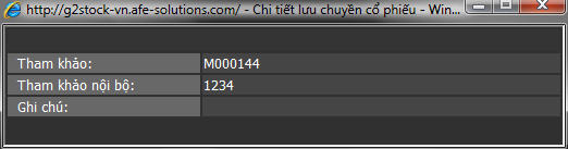 Cash Movement Details